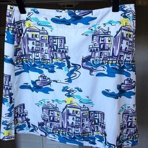 Lady Hagen Golf Skort “City Village” Coastal Print PickleBall Tennis Performance